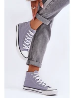 Dámské klasické vysoké tenisky šedé Remos