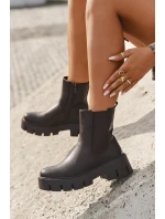 Dámské šněrovací boty Fivienne teplé ekologická kůže tmavě hnědé Dámské šněrovací boty Fivienne teplé ekologická kůže tmavě hnědé