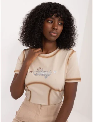 Tričko NM TS DDD654.60 béžová Tričko NM TS DDD654.60 béžová