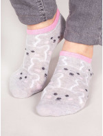 Yoclub Dívčí kotníkové bavlněné ponožky Vzory Barvy 6-Pack SKS-0008G-AA00-003 Multicolour