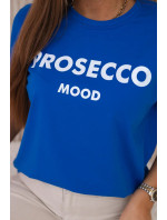 Bavlněná halenka Prosecco Mood chrpa modrá