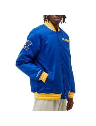 Mitchell & Ness NFL Heavyweight Satin Jacket Los Angeles Rams M OJBF3413-LARYYPPPROYA pánské