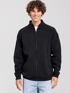 Fruit of the Loom Iconic Premium Sweat Jacket Mikina z těžké bavlny 16.2290 black