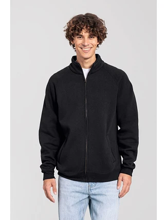 Fruit of the Loom Iconic Premium Sweat Jacket Mikina z těžké bavlny 16.2290 black