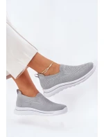 Dámské Textilní Tenisky Šedé Adiora