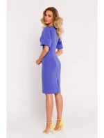 M779 Šaty s poprsím - světle fialové