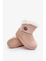 Dětské sněhule zateplené kožešinou Béžová Big Star Dětské sněhule zateplené kožešinou Béžová Big Star