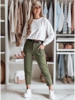 Dámské chinos kalhoty CHINOSKA khaki FashionStreet kalhoty UY2558