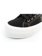 Lee Cooper dámská sportovní obuv na platformě černá se zlatými dámskými teniskami
