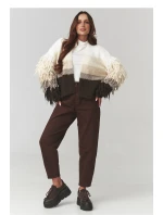 Svetr na zapínání  model 220771 Makadamia