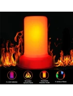 LED svíčka s efektem plamene 7,5x9,5 cm