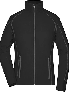 Daiber JN 596 Dámská strukturovaná fleecová bunda 02.0596 black/carbon