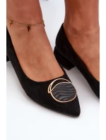 Loděnky S Nízkým Podpatkem Z Ekologického Semiše S.Barski KV27-037 Černé