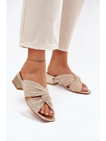 Dámské Sandály Na Klíně Maciejka 06955-25 Béžovo-Zlaté Dámské Sandály Na Klíně Maciejka 06955-25 Béžovo-Zlaté