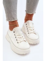 Dámské tenisky na masivní podrážce Big Star White