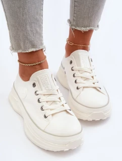 Dámské tenisky na masivní podrážce Big Star White