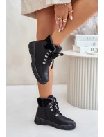 Dámské Zateplené Kotníkové Boty Traperky Na Zip Černé Mevanisa Dámské Zateplené Kotníkové Boty Traperky Na Zip Černé Mevanisa