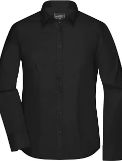 Daiber JN 681 Mikro keprová halenka s dlouhým rukávem 02.0681 black