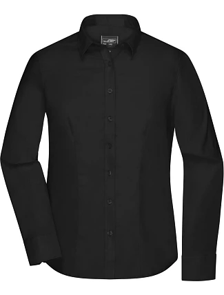 Daiber JN 681 Mikro keprová halenka s dlouhým rukávem 02.0681 black