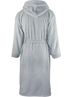 The One Towelling Bathrobe hooded Župan s kapucí 48.1021 silver grey