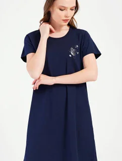 Dámská noční košile s krátkým rukávem Motýlek