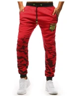 Pánské tepláky červené FashionStreet UX3618