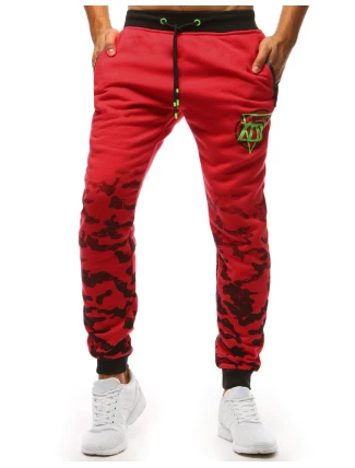 Pánské tepláky červené FashionStreet UX3618