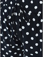 Dámské letní bavlněné kraťasy s puntíky, tmavě modré, FashionStreet SY0543 Dámské letní bavlněné kraťasy s puntíky, tmavě modré, FashionStreet SY0543