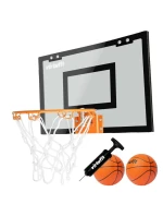 VIRTUFIT PRO MINI BASKETBALOVÁ DESKA SE 2 MÍČI A PUMPIČKOU - ČERNÁ