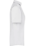 Daiber JN 643 Popelínová business halenka s krátkým rukávem 02.0643 white Daiber JN 643 Popelínová business halenka s krátkým rukávem 02.0643 white