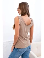 Dámská viskózová halenka s volánem ve výstřihu fango