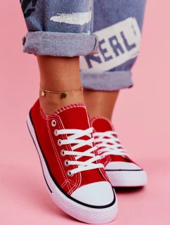 Klasické Dámské Tenisky Červené Omerta