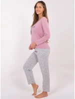 Pyžamo DU PI FP 003.99P tmavě růžové Pyžamo DU PI FP 003.99P tmavě růžové