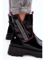 Kožené Dámské Kozačky Maciejka 06236-15 Černá Kožené Dámské Kozačky Maciejka 06236-15 Černá