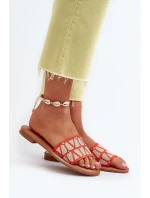 Dámské ploché pantofle Orange Traivea Dámské ploché pantofle Orange Traivea