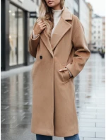 Dámský přechodný hnědý kabát oversize FashionStreet NY0767z