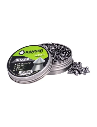 4,5 mm RANGER Diabolo Professional Sharps 500 kuliček 0,54 g
