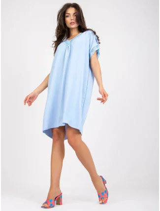 Šaty DHJ SK 0123.60P světle modrá