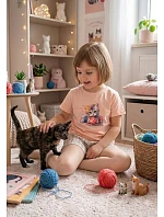 Pyžamo Cornette Kids Girl 787/125 Kity, 4 kusy/balení, velikost 98–128 Pyžamo Cornette Kids Girl 787/125 Kity, 4 kusy/balení, velikost 98–128