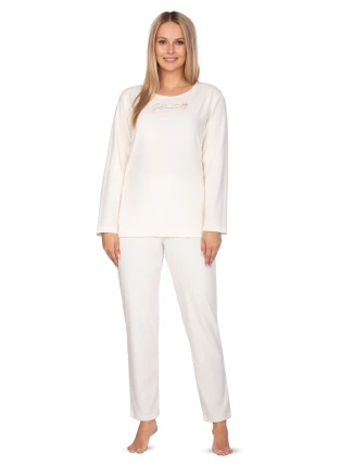Dámské pyžamo Regina 652 dlouhé/r froté S-2XL Dámské pyžamo Regina 652 dlouhé/r froté S-2XL
