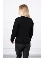 Poloviční svetr s rolákem černý Poloviční svetr s rolákem černý