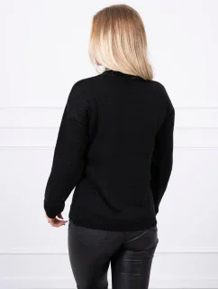 Poloviční svetr s rolákem černý