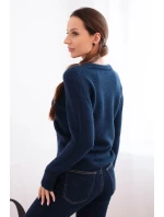 Dámský svetr z baby alpaky s dlouhým rukávem granátový