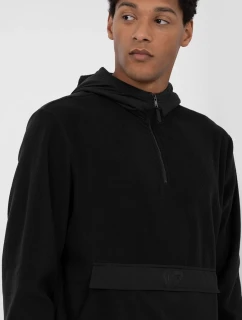 Mikina Polar 4F Pánská S Kapucí 4FAW23TFLEM137-20S Černá