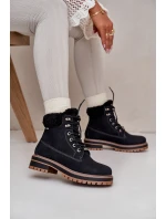 Zateplené dámské boty Big Star OO274A287 Černé Zateplené dámské boty Big Star OO274A287 Černé