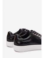 Pánské tenisky z eko kůže Černé Velton