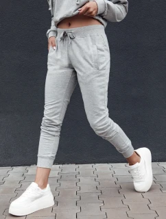 Dámské tepláky RELAX MODE světle šedé FashionStreet UY2137