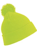 Result Headwear RC 028X Pletená čepice s bambulí 28.028X fluorescent yellow