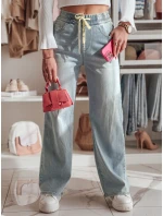 Dámské džínové kalhoty se širokými nohavicemi STEREO blue FashionStreet UY2436