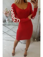 Otrhané červené šaty